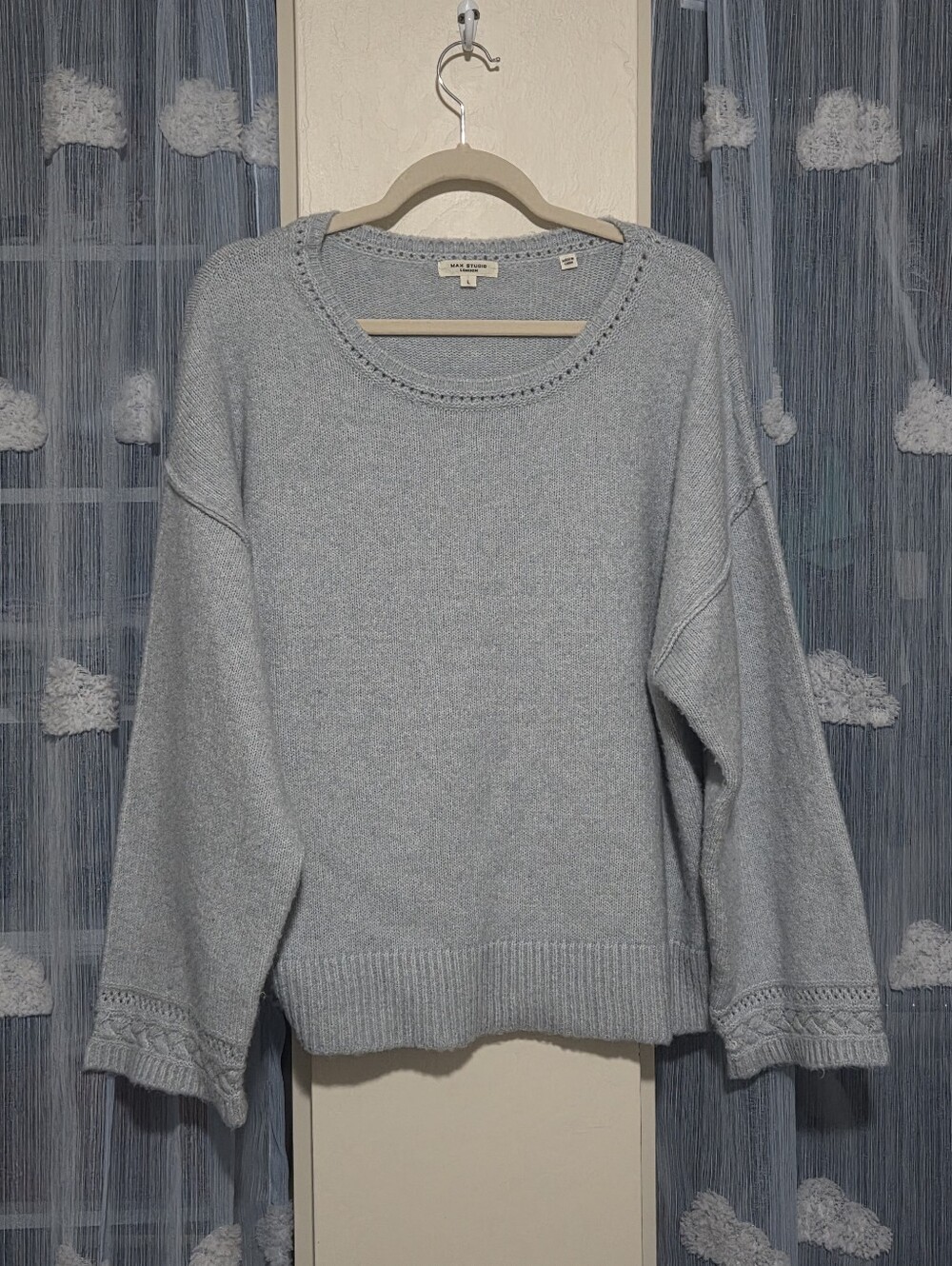 Max Studio London Light Blue Sweater